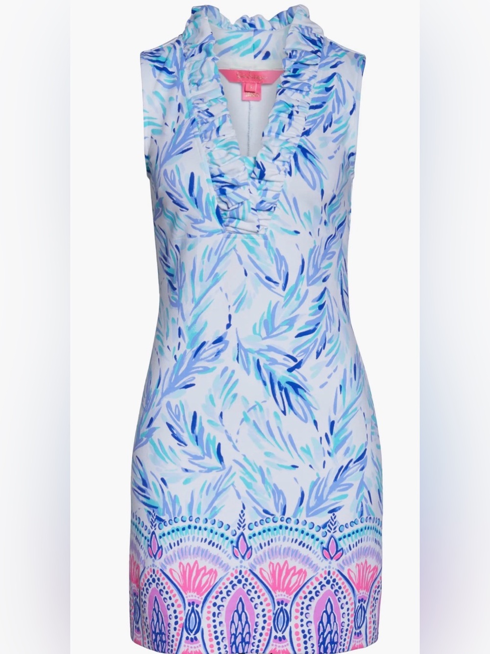 Lilly Pulitzer Tisbury Shift Dress in the pattern "Flock Together."